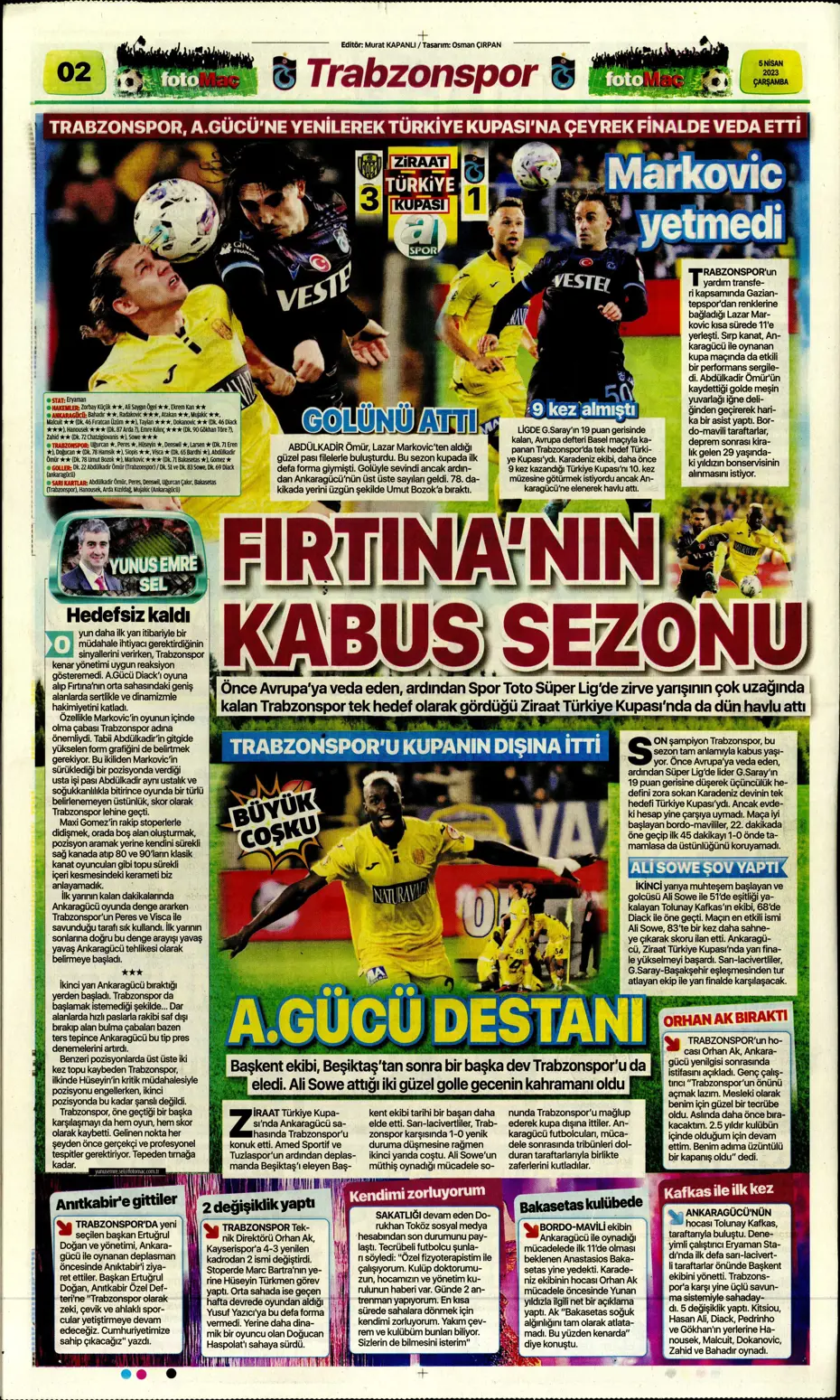 "Dünyada kimse buna penaltı demez" - Sporun manşetleri (5 Nisan 2023) - 17 "Dünyada kimse buna penaltı demez" - Sporun manşetleri (5 Nisan 2023) - 17