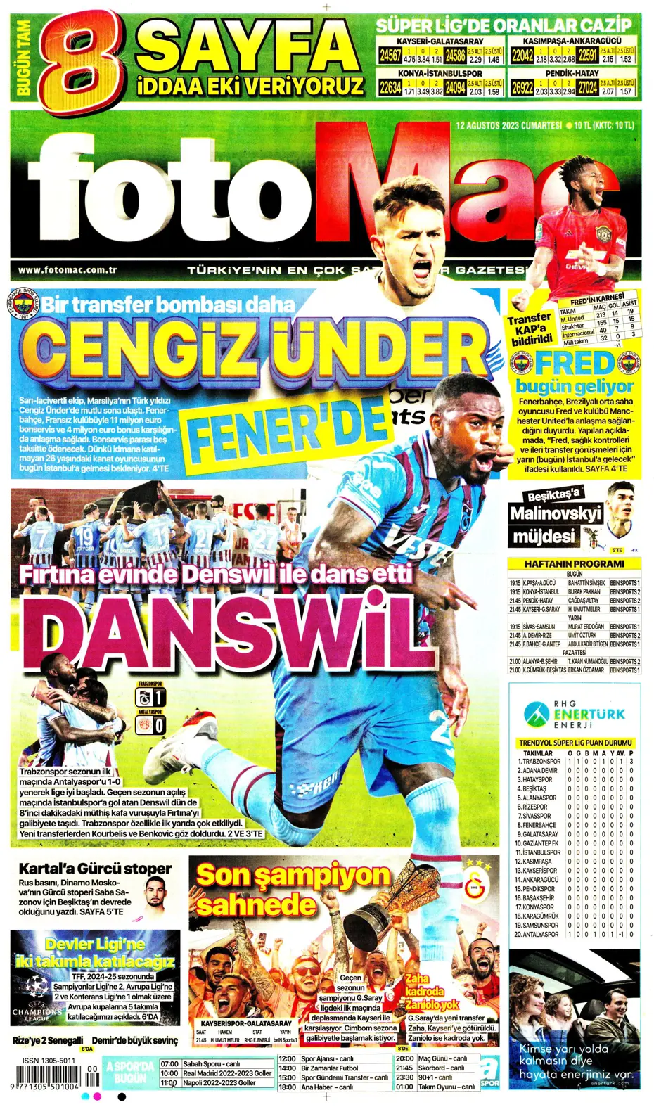 "Galatasaray'la anlaştım, bırakın gideyim" | Sporun manşetleri (12 Ağustos 2023) - 12