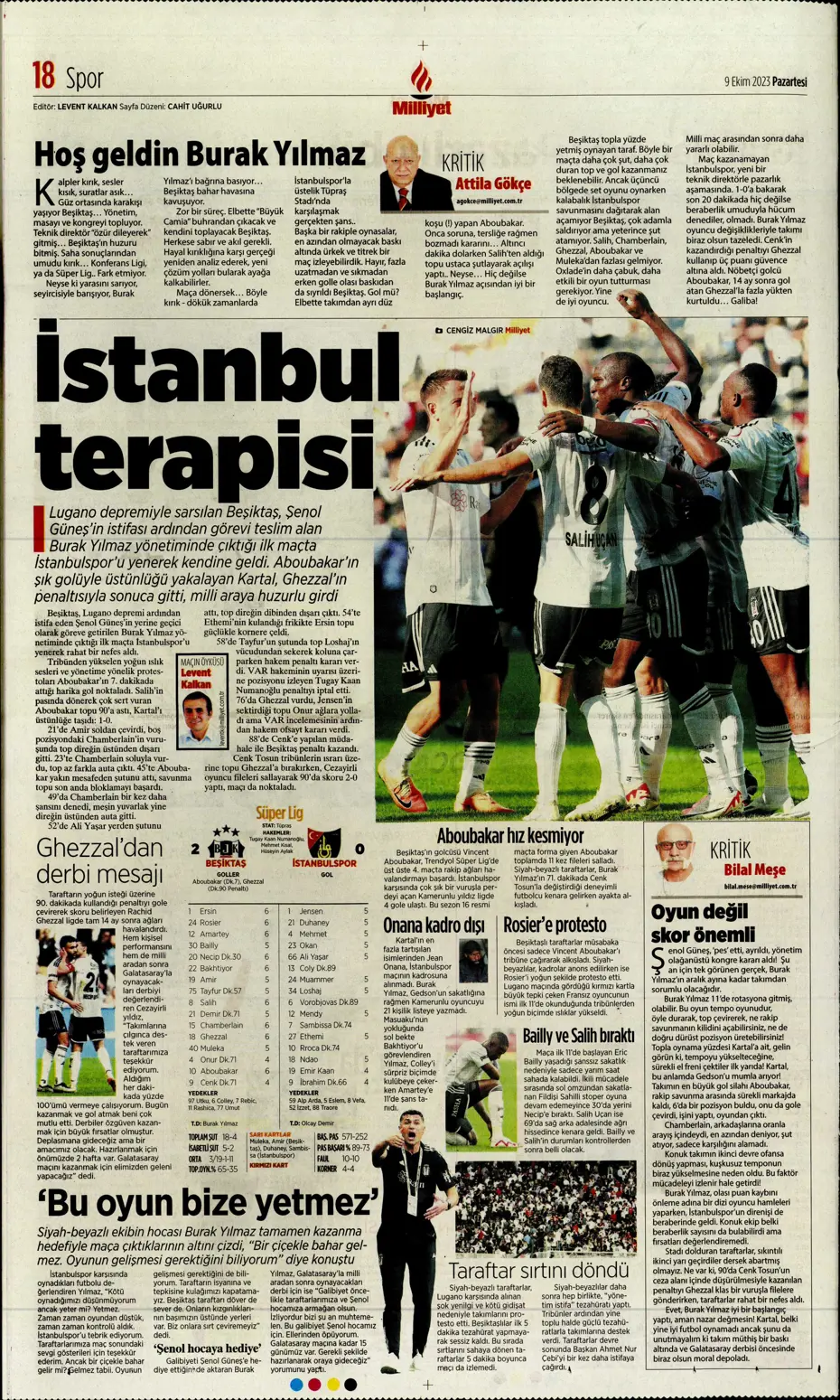 "Ağa da paşa da Fenerbahçe" | Sporun manşetleri (9 Ekim 2023) - 28 "Ağa da paşa da Fenerbahçe" | Sporun manşetleri (9 Ekim 2023) - 28