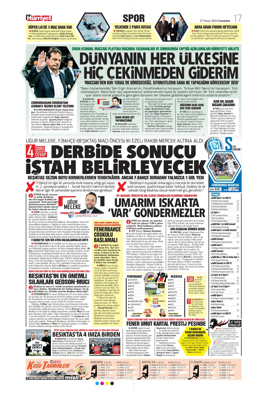 "Kadıköy'de dev kapışma" | Sporun Manşetleri - 18