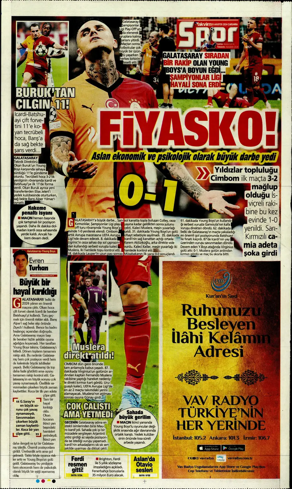 "Galatasaray'ın kabus gecesi" | Sporun manşetleri - 33