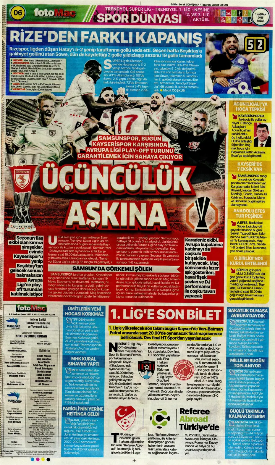 "Galatasaray'dan Lewandowski bombası" | Sporun manşetleri - 16