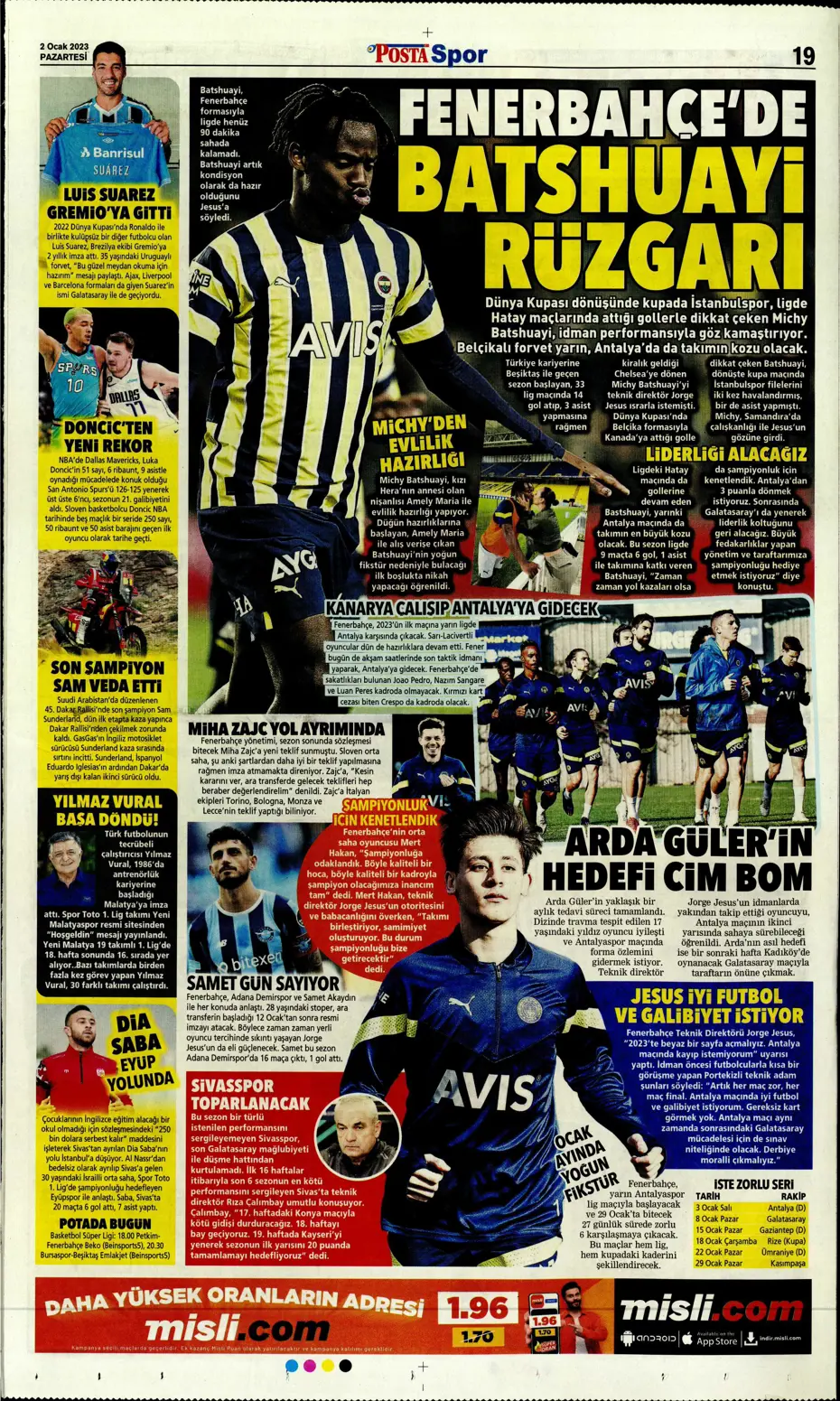 Sporun Manşetleri (2 Ocak 2023) - 19