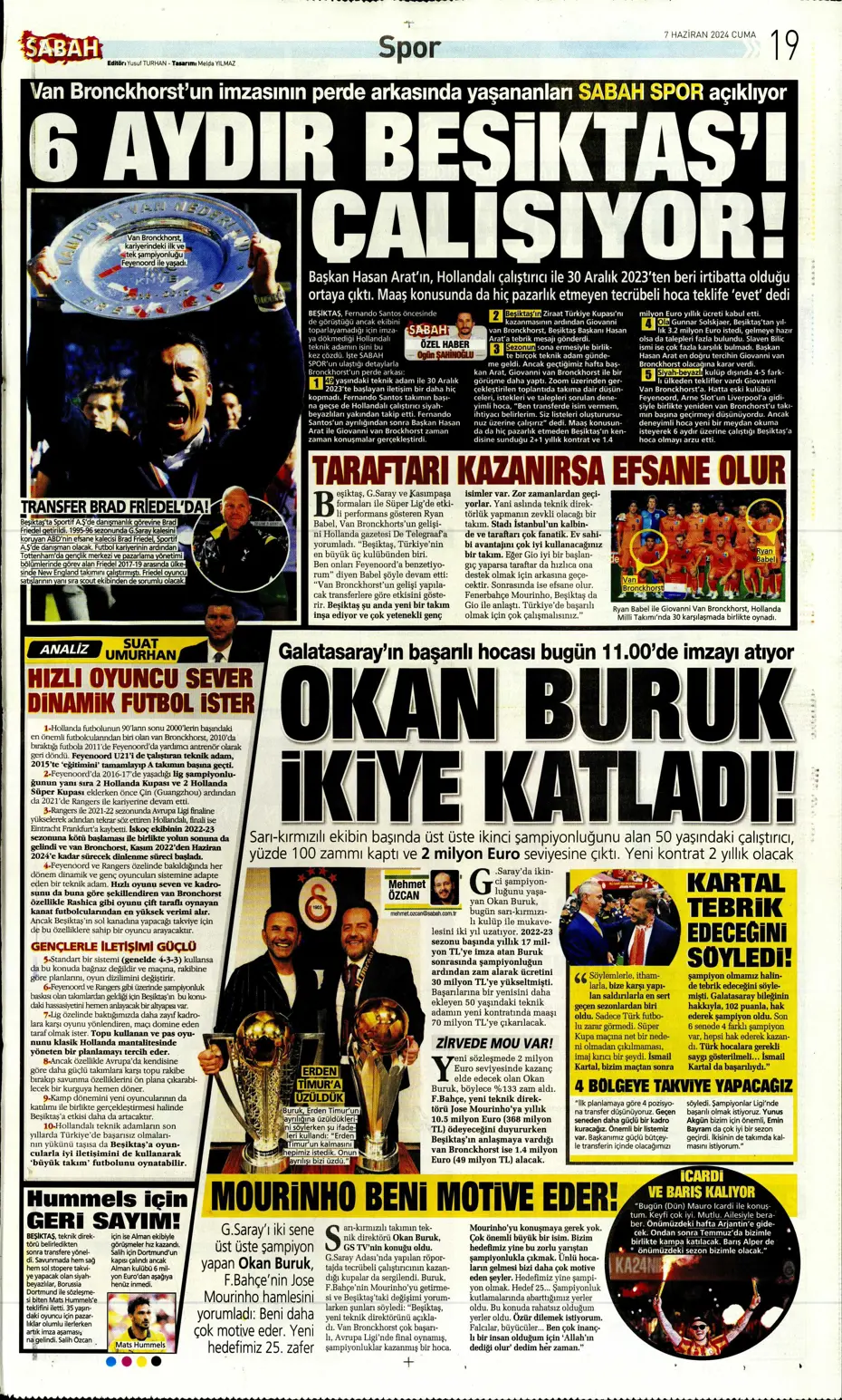 "Fener'e 'Uçan Koreli'" | Sporun manşetleri (7 Haziran 2024) - 21 "Fener'e 'Uçan Koreli'" | Sporun manşetleri (7 Haziran 2024) - 21