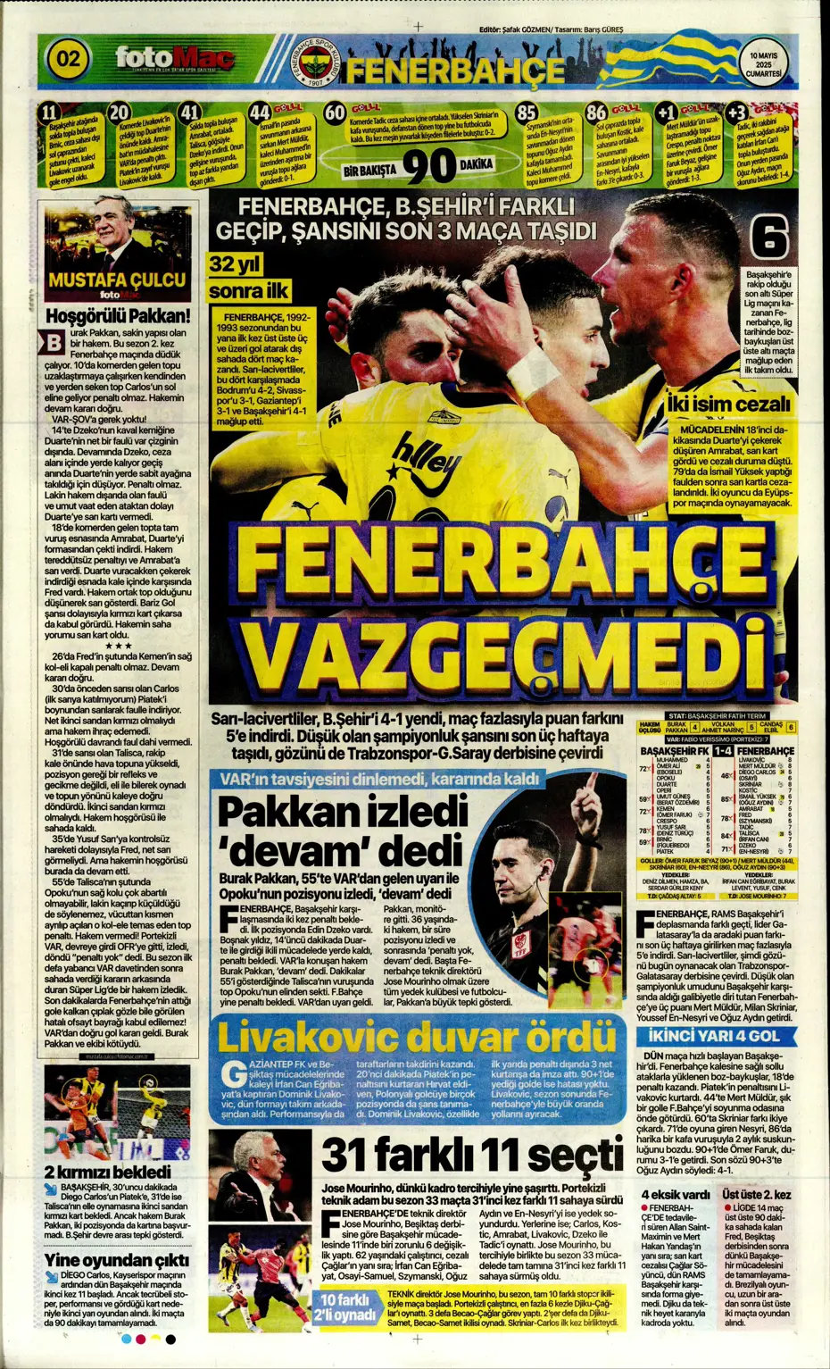 "Türkiye'de bir ilk oldu" | Sporun manşetleri (10 Mayıs 2025) - 7