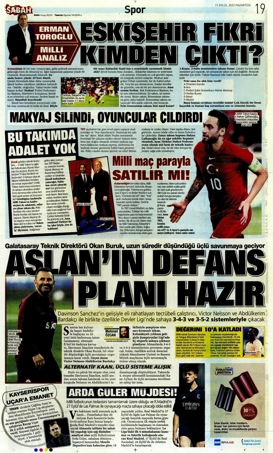 "Sacha Boey, İtalya yolcusu" | Sporun manşetleri (11 Eylül 2023) - 26 "Sacha Boey, İtalya yolcusu" | Sporun manşetleri (11 Eylül 2023) - 26