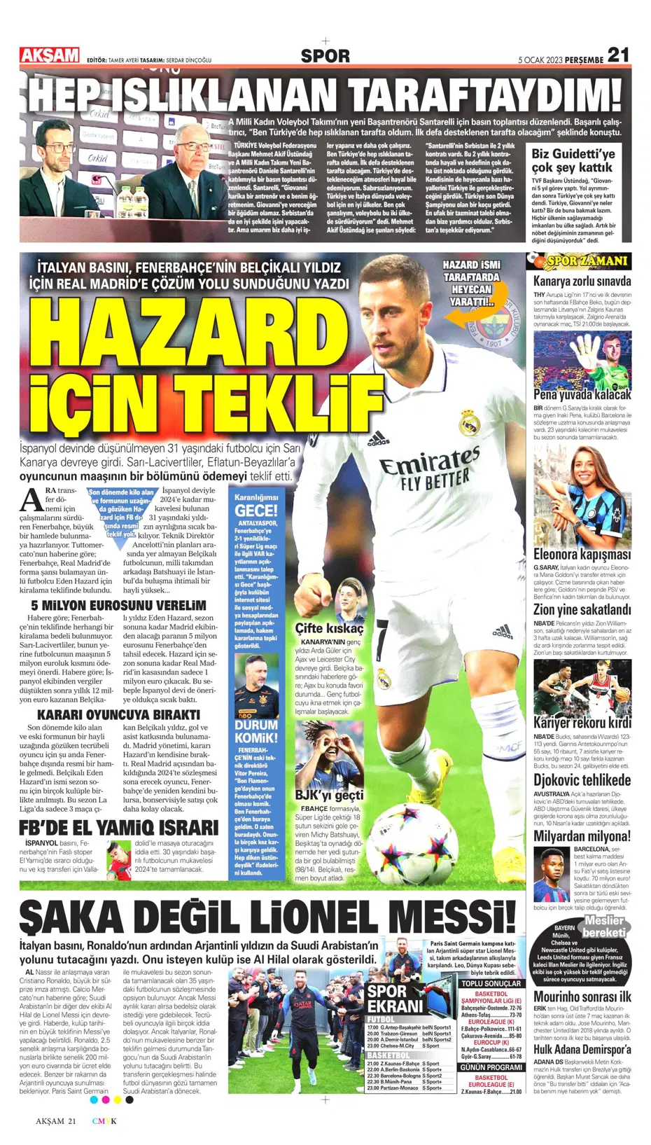 Sporun Manşetleri (5 Ocak 2023) - 8