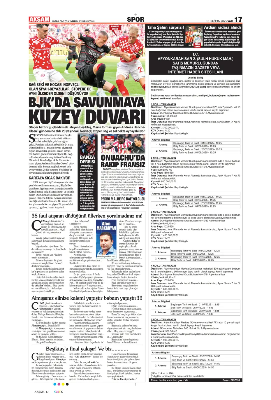 "En-Nesyri ile yılın takası" | Sporun manşetleri - 2