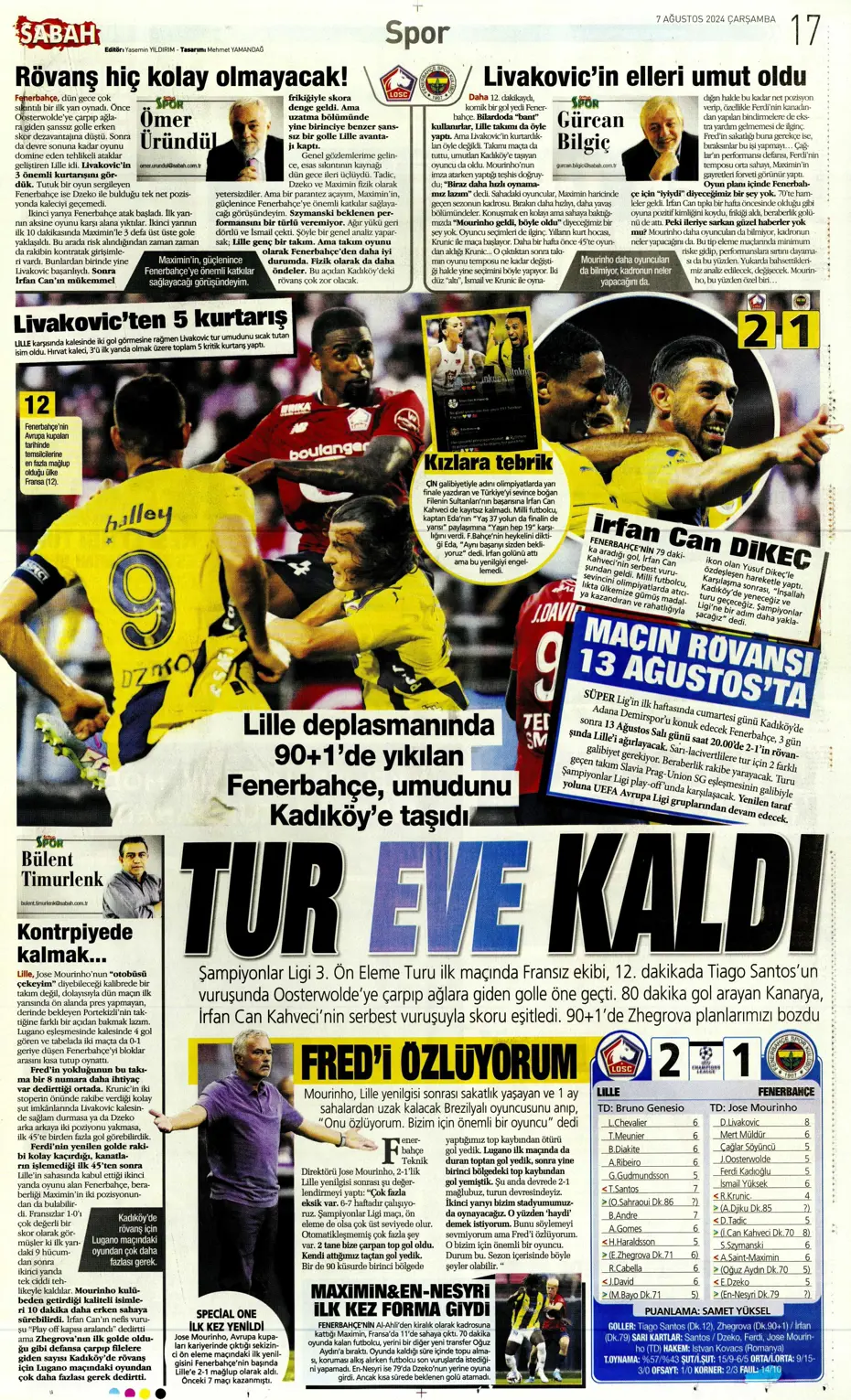 "12 milyon euroya Becao" | Sporun manşetleri - 27 "12 milyon euroya Becao" | Sporun manşetleri - 27