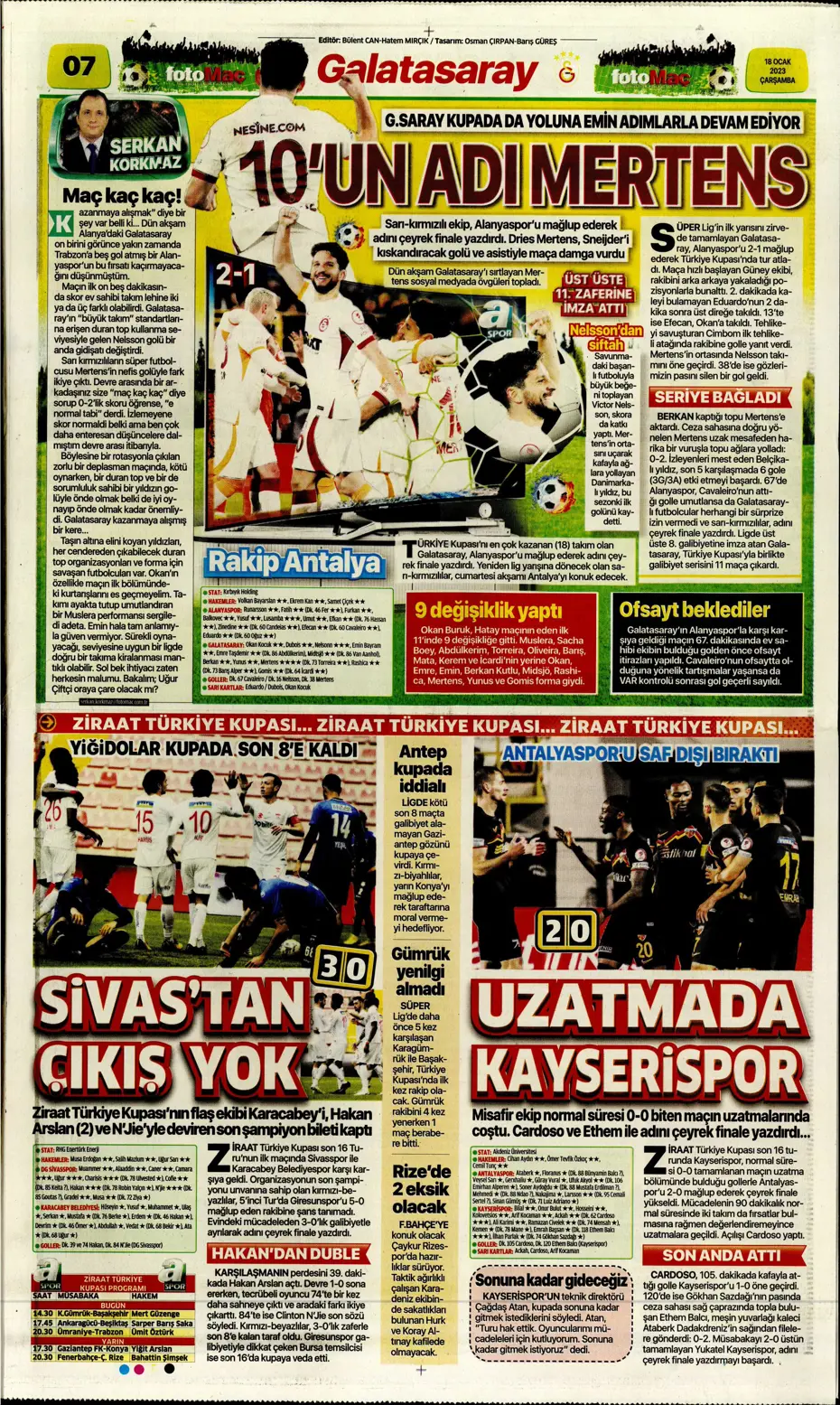 Sporun Manşetleri (18 Ocak 2023) - 15