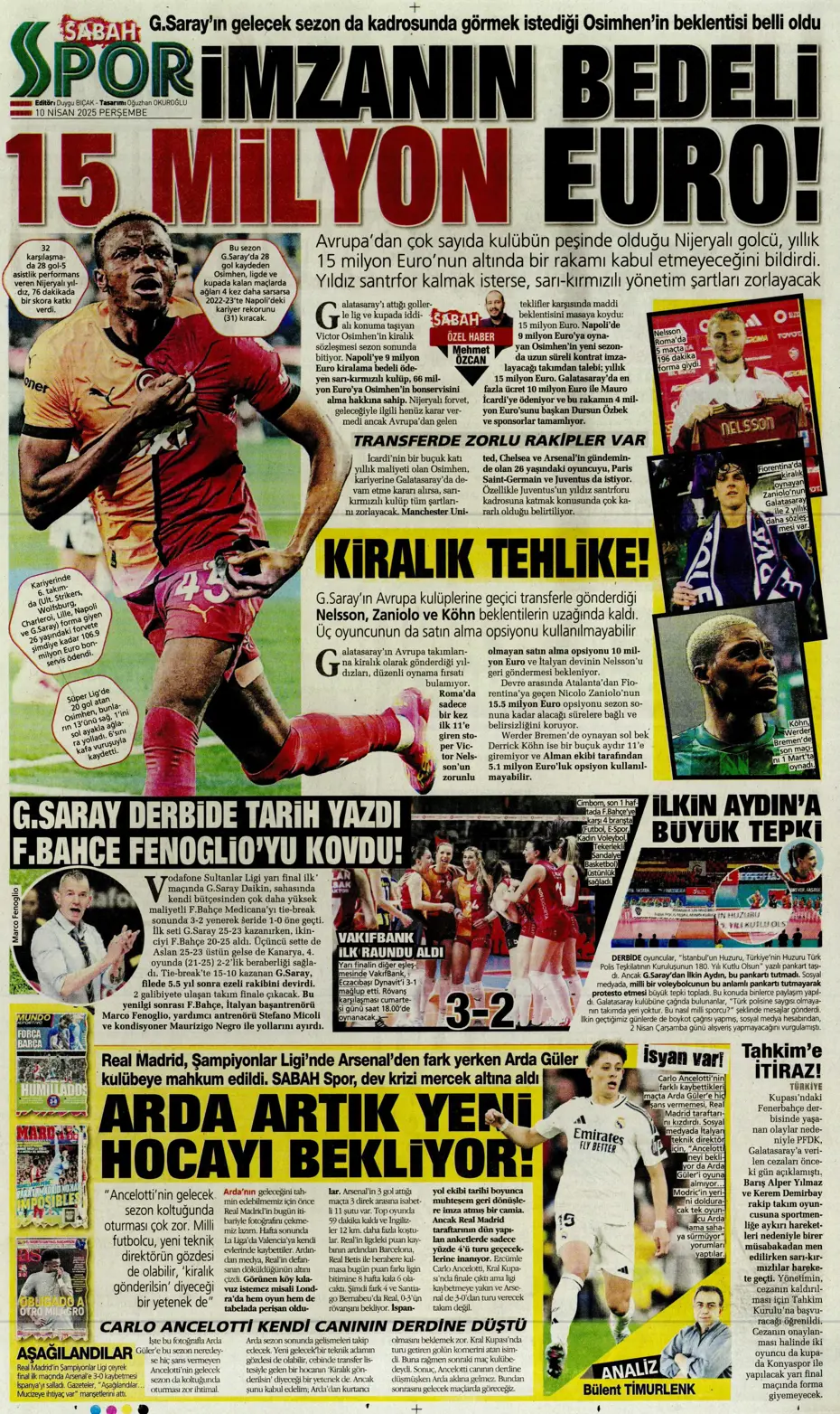 "Fenerbahçe'nin yeni lideri: Thomas Müller" | Sporun manşetleri - 25