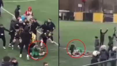 Amatör lig maçında saha ringe döndü