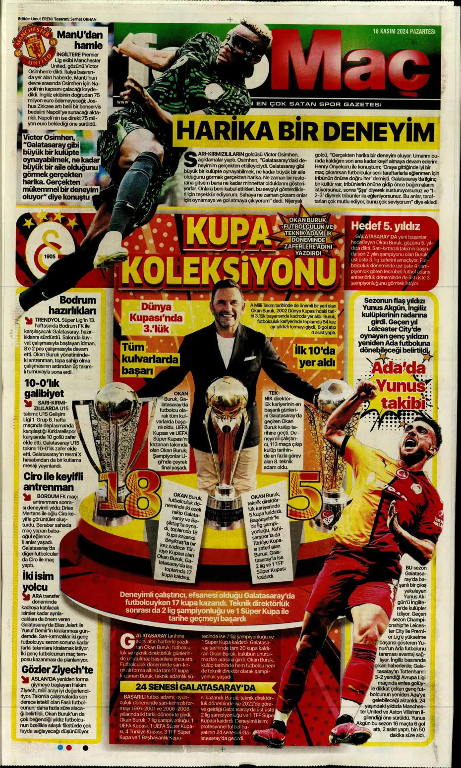 "Talisca olmazsa B planında 2 yıldız var" | Sporun manşetleri - 17