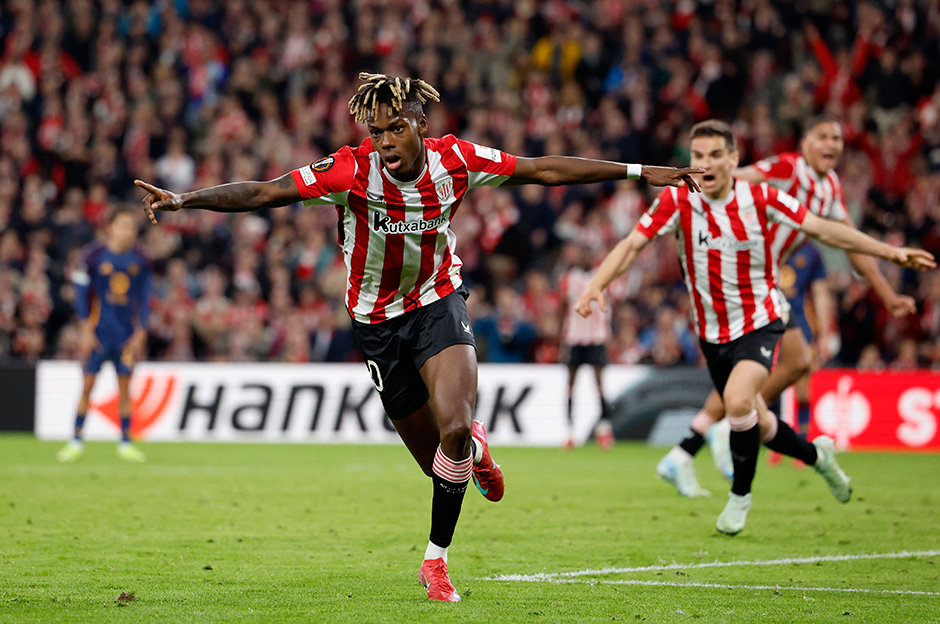 Nico Williams, Athletic Bilbao'yu çeyrek finale taşıdı