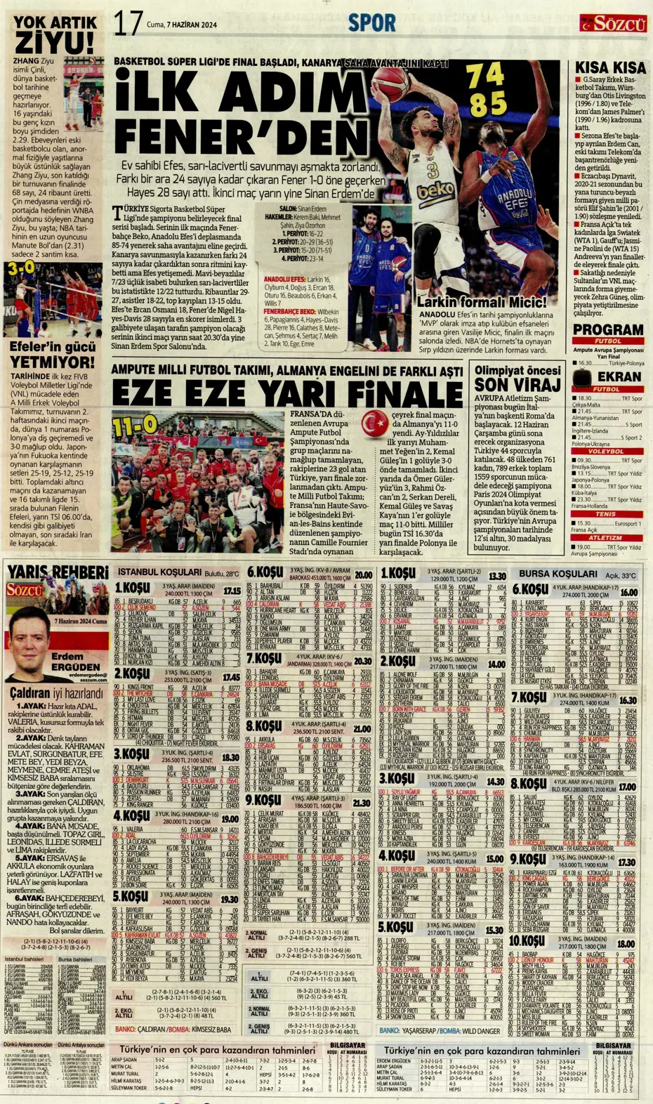 "Fener'e 'Uçan Koreli'" | Sporun manşetleri (7 Haziran 2024) - 24 "Fener'e 'Uçan Koreli'" | Sporun manşetleri (7 Haziran 2024) - 24
