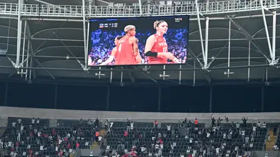 Beşiktaş Stadı'nda Türkiye-Sırbistan finali heyecanı