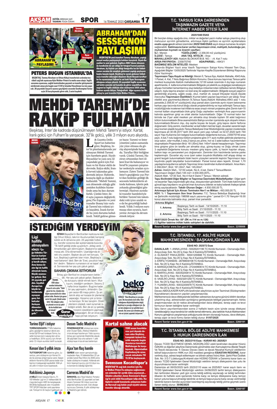 "Sofyan Amrabat'tan şok eden tavır" | Sporun manşetleri - 33