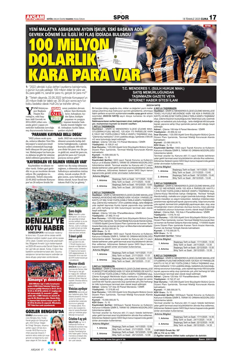 "Fenerbahçe'ye En-Nesyri piyangosu" | Sporun manşetleri - 34
