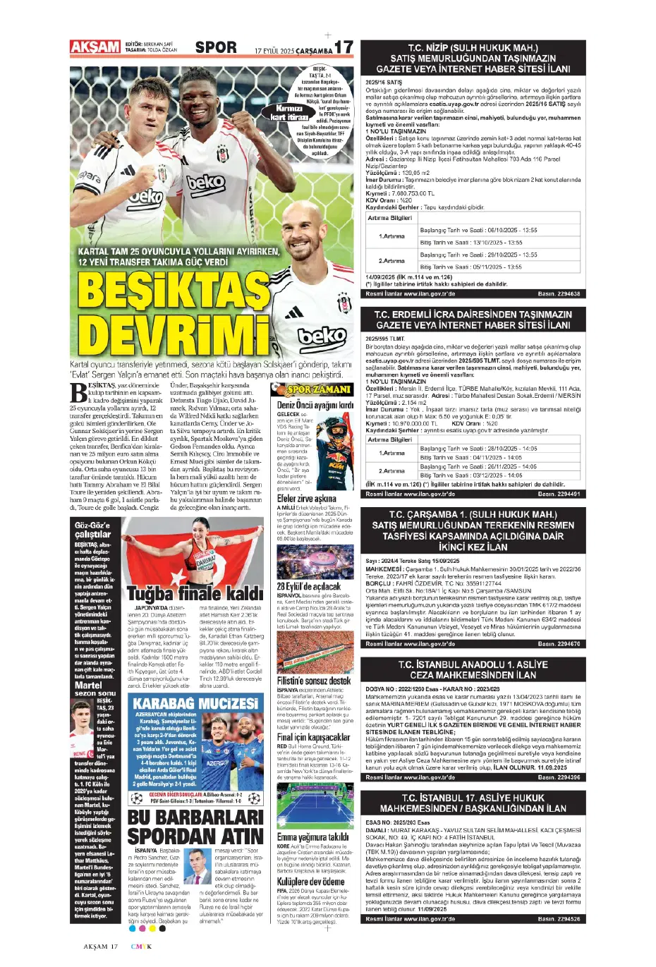 "Okan Buruk'un İlkay-Sane planı" | Sporun manşetleri - 21