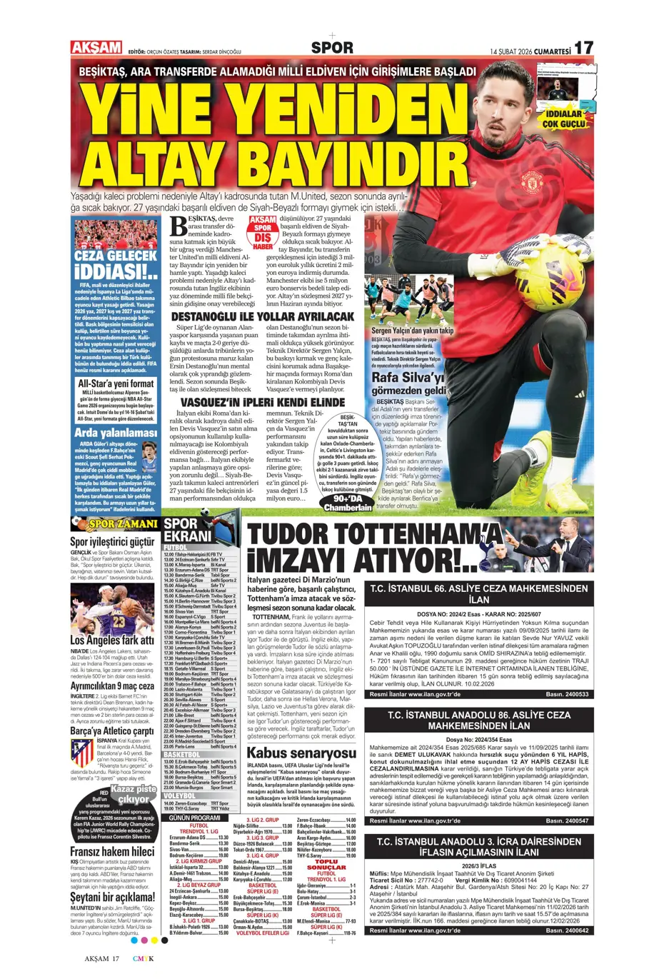 "Tedesco'dan Kerem Aktürkoğlu ve Musaba için flaş karar" | Sporun manşetleri - 22 "Tedesco'dan Kerem Aktürkoğlu ve Musaba için flaş karar" | Sporun manşetleri - 22