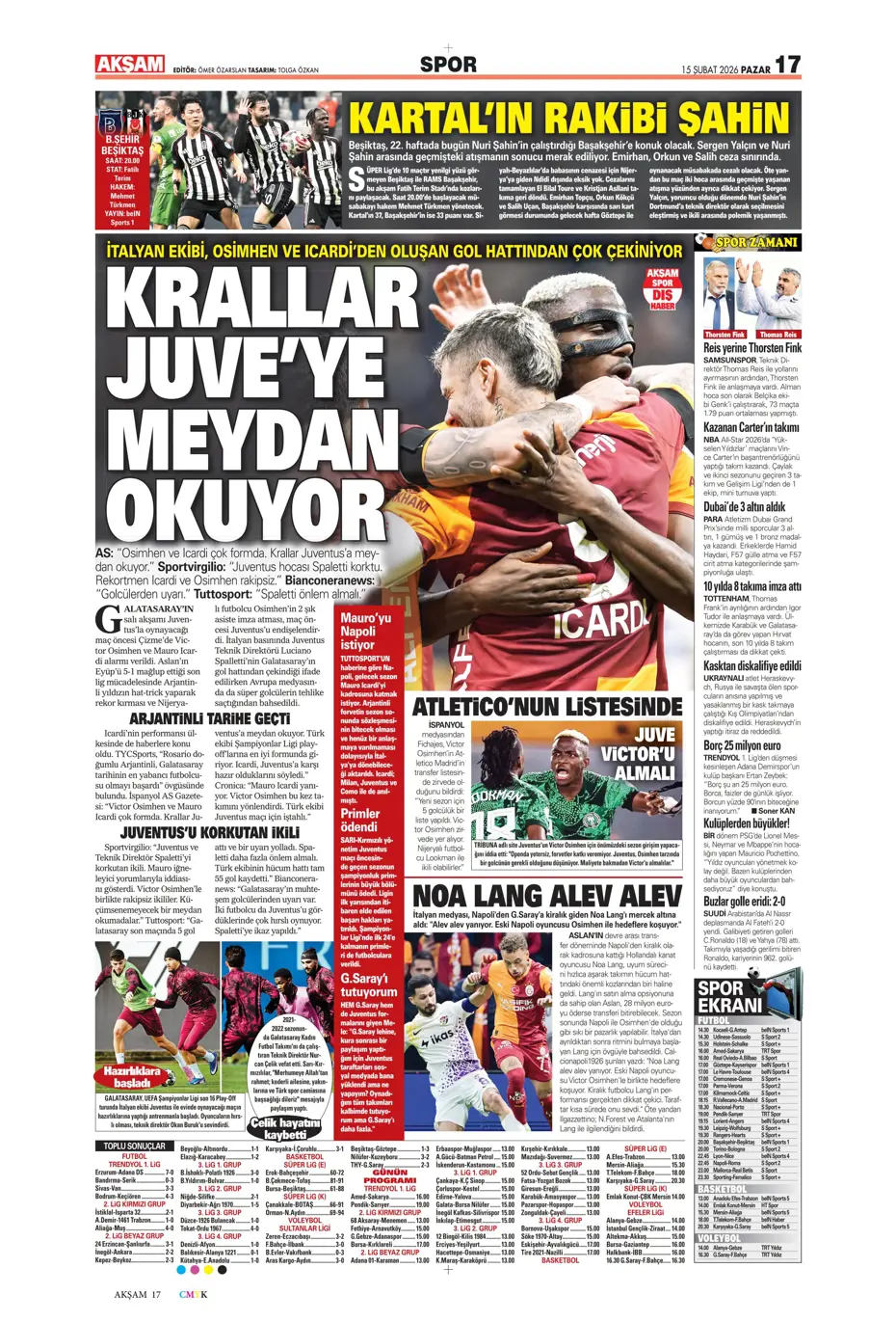 "Eyvah! Galatasaray'da Yunus Akgün endişesi" | Sporun manşetleri - 28 "Eyvah! Galatasaray'da Yunus Akgün endişesi" | Sporun manşetleri - 28