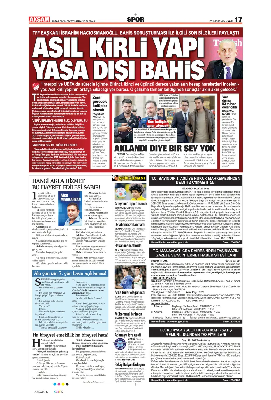 "Fenerbahçe'ye sürpriz golcü: Franculino Dju" | Sporun manşetleri - 36 "Fenerbahçe'ye sürpriz golcü: Franculino Dju" | Sporun manşetleri - 36