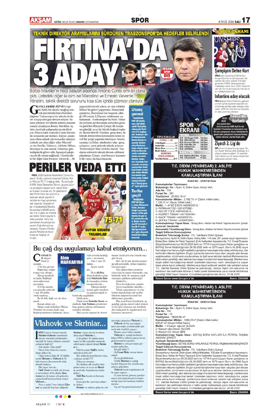"Ertuğrul Doğan'la görüşen Vitor Pereira'dan Trabzonspor kararı" | Sporun manşetleri - 11 "Ertuğrul Doğan'la görüşen Vitor Pereira'dan Trabzonspor kararı" | Sporun manşetleri - 11