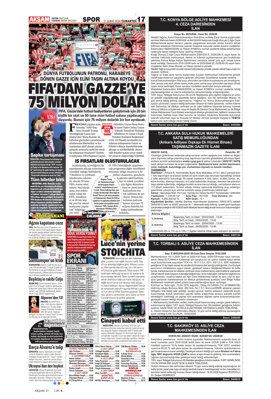 "İlk transfer Altay Bayındır" | Sporun manşetleri - 9