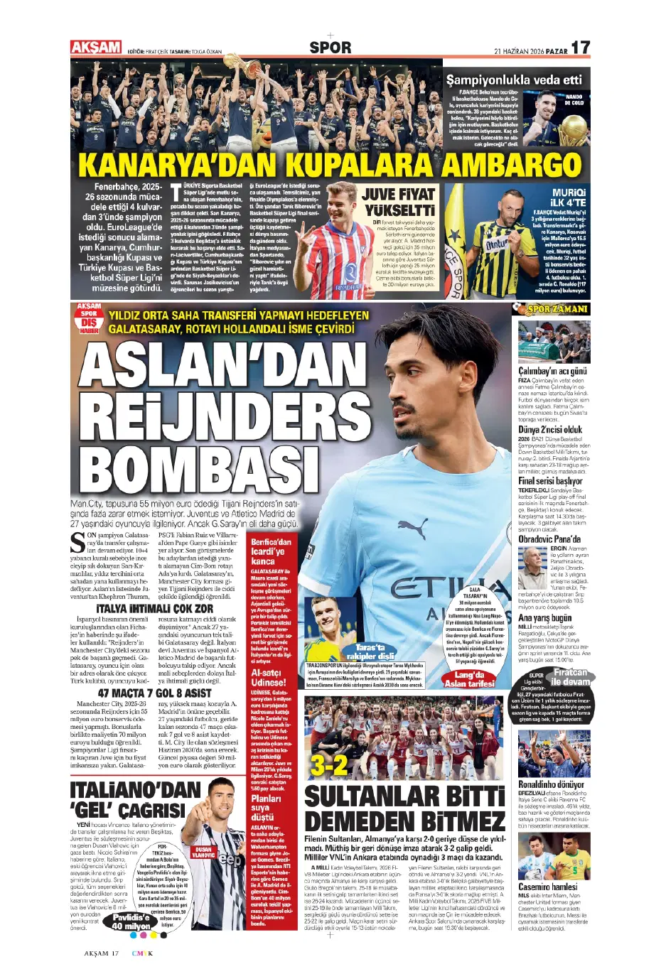 İsmail Kartal sonrası Cengiz Ünder kararı | Sporun manşetleri - 20