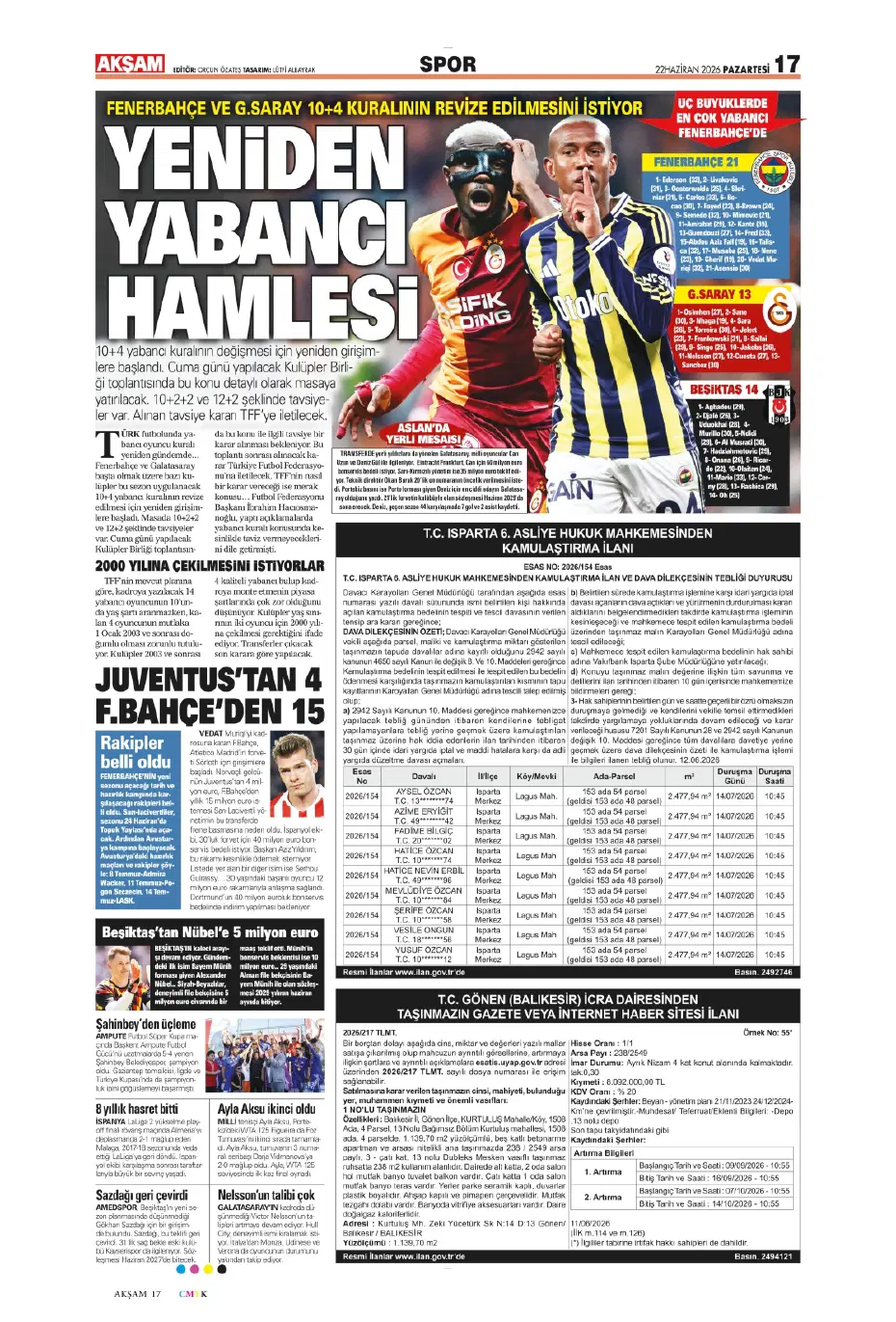 İsmail Kartal'dan Sidiki Cherif'le ilgili karar çıktı | Sporun manşetleri - 18 İsmail Kartal'dan Sidiki Cherif'le ilgili karar çıktı | Sporun manşetleri - 18