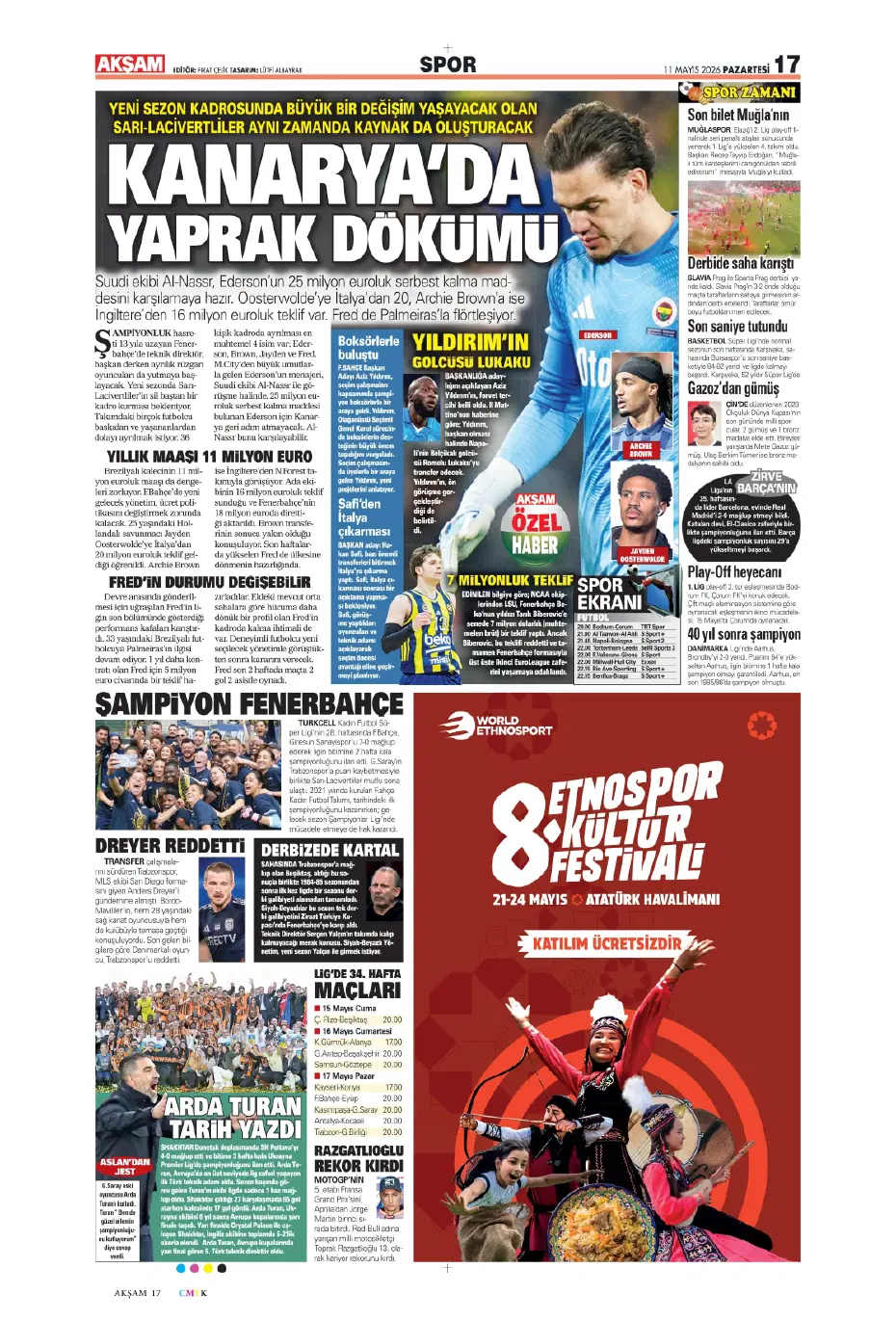 Güle güle Archie Brown! Fenerbahçe'de 4 ayrılıkla yaprak dökümü başlıyor | Sporun manşetleri - 20