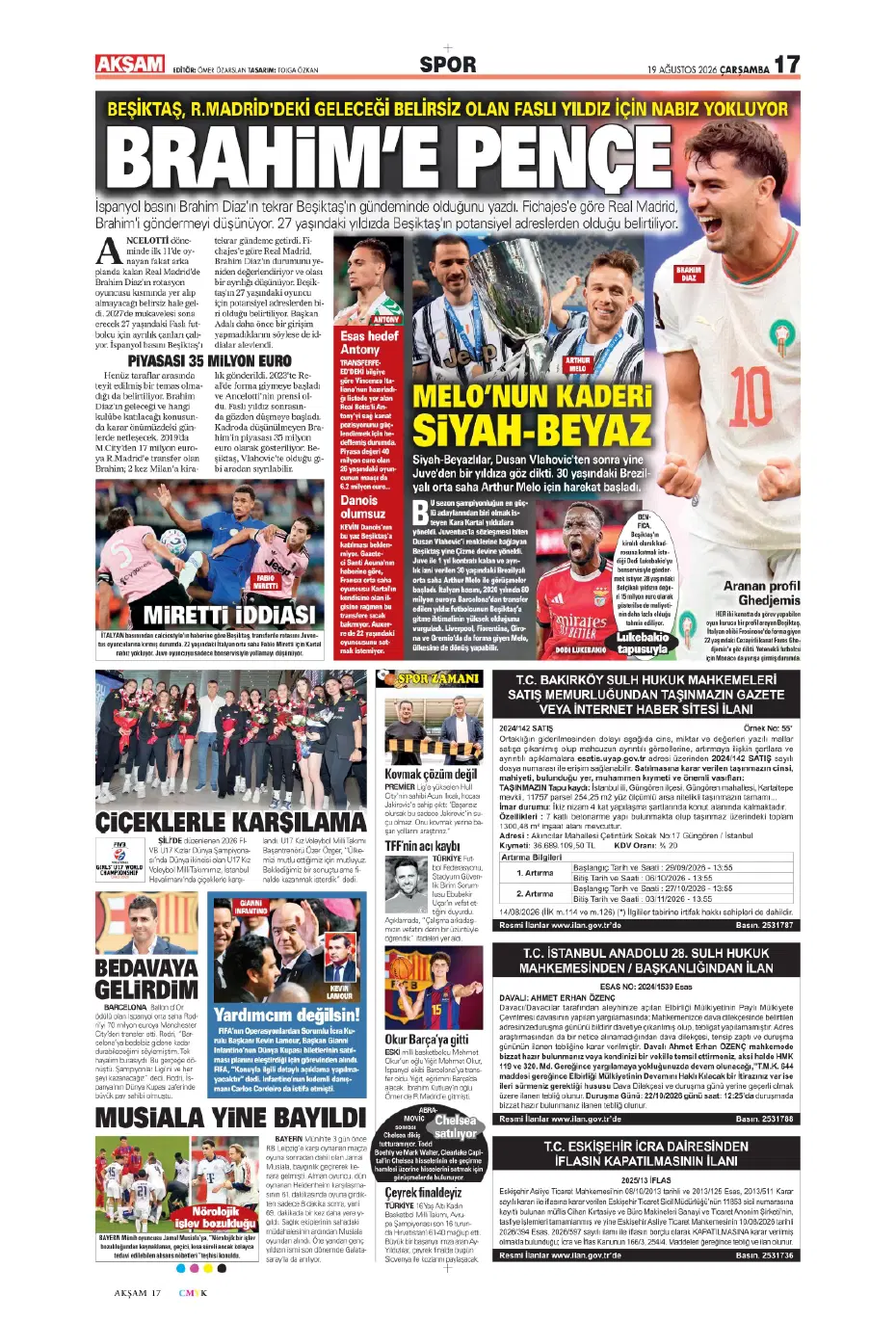 "Batrakov: Galatasaray'a gidiyorum" | Sporun manşetleri - 13