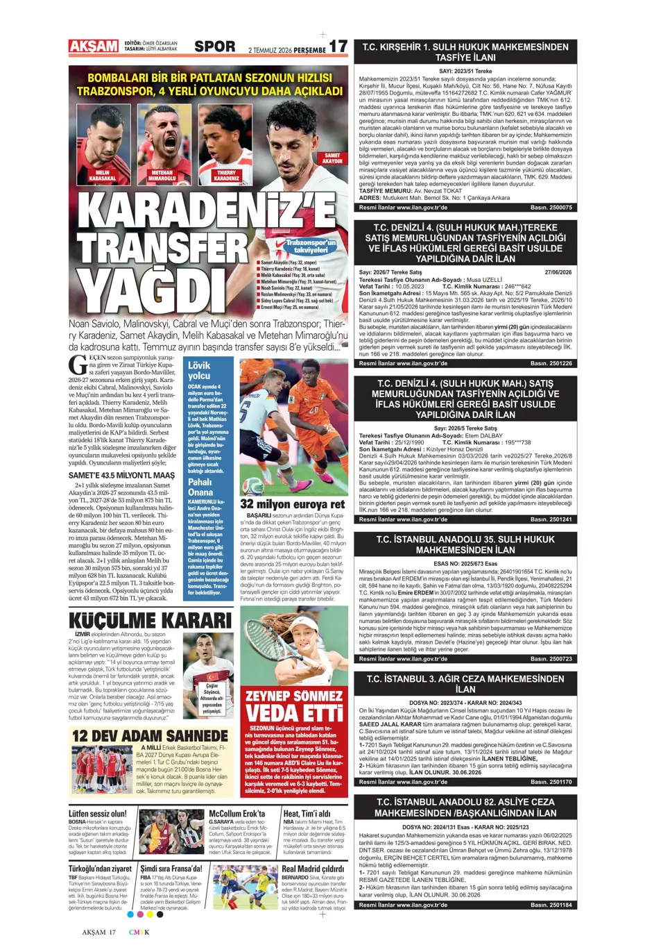 Fenerbahçe'den şok Malang Sarr kararı! Anlaşma sağlanmışken yüz çevrildi | Sporun manşetleri - 9 Fenerbahçe'den şok Malang Sarr kararı! Anlaşma sağlanmışken yüz çevrildi | Sporun manşetleri - 9