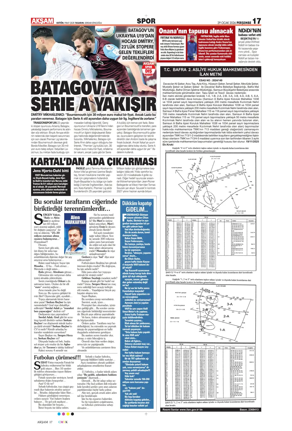 "Galatasaray'dan Şampiyonlar Ligi maçı sonrası transfer: İş bitirildi" | Sporun manşetleri - 34 "Galatasaray'dan Şampiyonlar Ligi maçı sonrası transfer: İş bitirildi" | Sporun manşetleri - 34