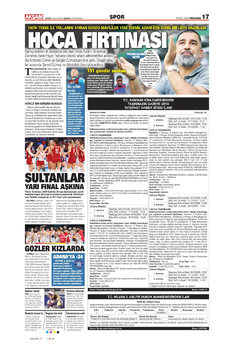 Can Uzun derken 2 isim daha! Fenerbahçe'den son gün bombaları | Sporun manşetleri - 5 Can Uzun derken 2 isim daha! Fenerbahçe'den son gün bombaları | Sporun manşetleri - 5