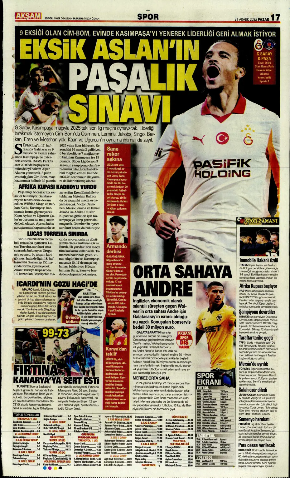 "Transferde Yusuf Sarı bombası" | Sporun manşetleri - 4