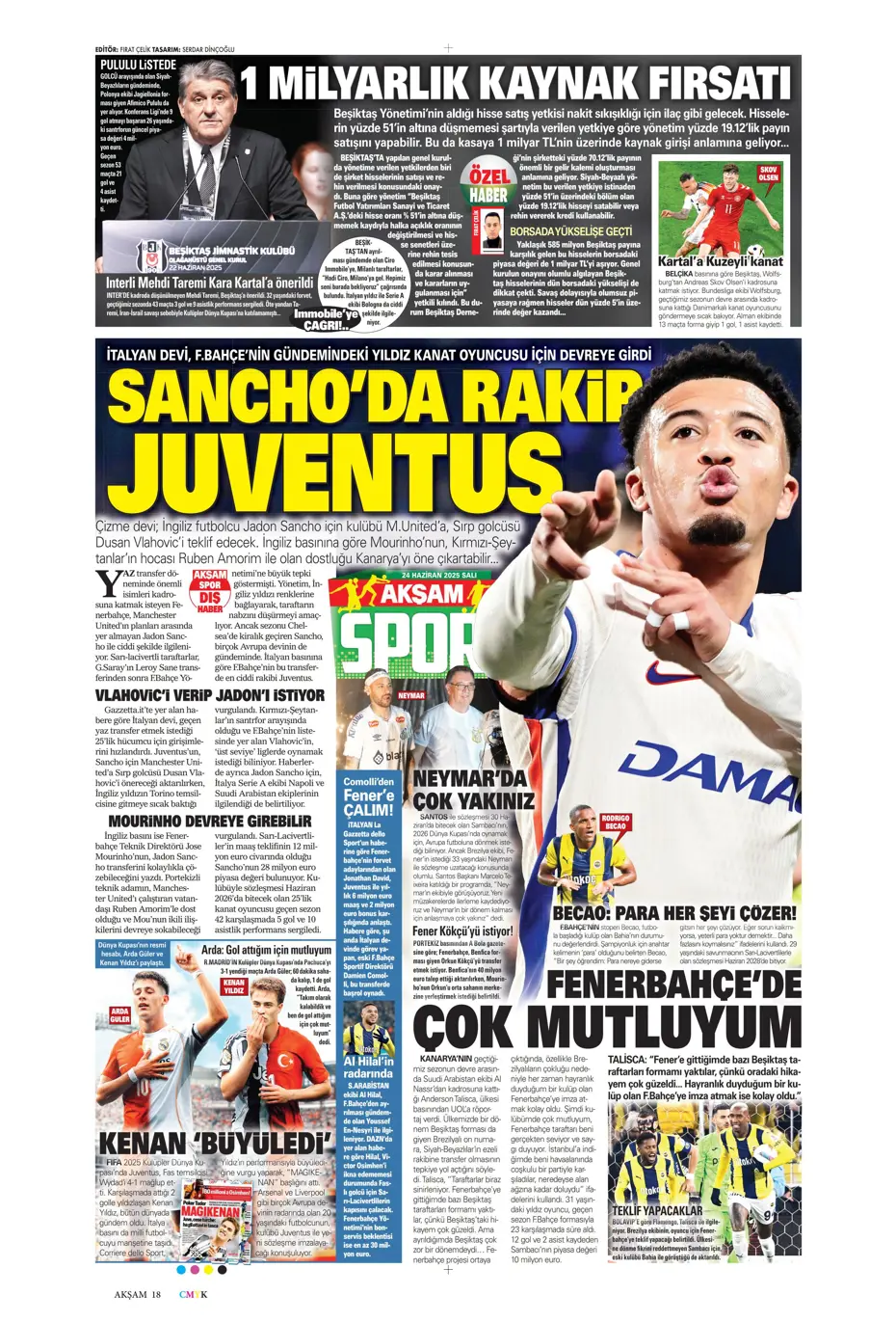 "Victor Osimhen'de son 16 gün" | Sporun manşetleri - 35