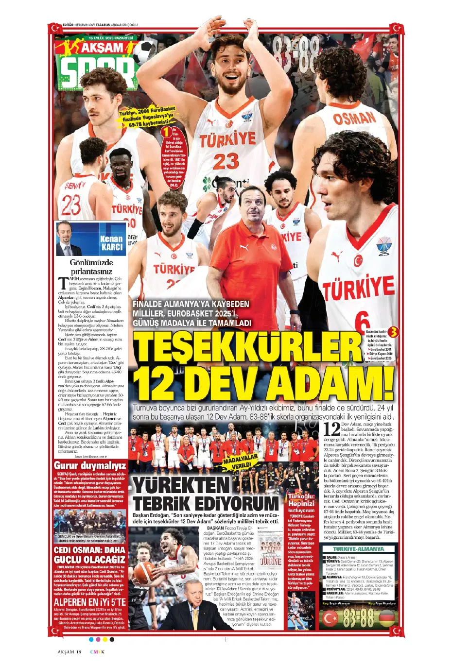 "Galatasaray'da Leroy Sane sıkıntısı" | Sporun manşetleri - 27