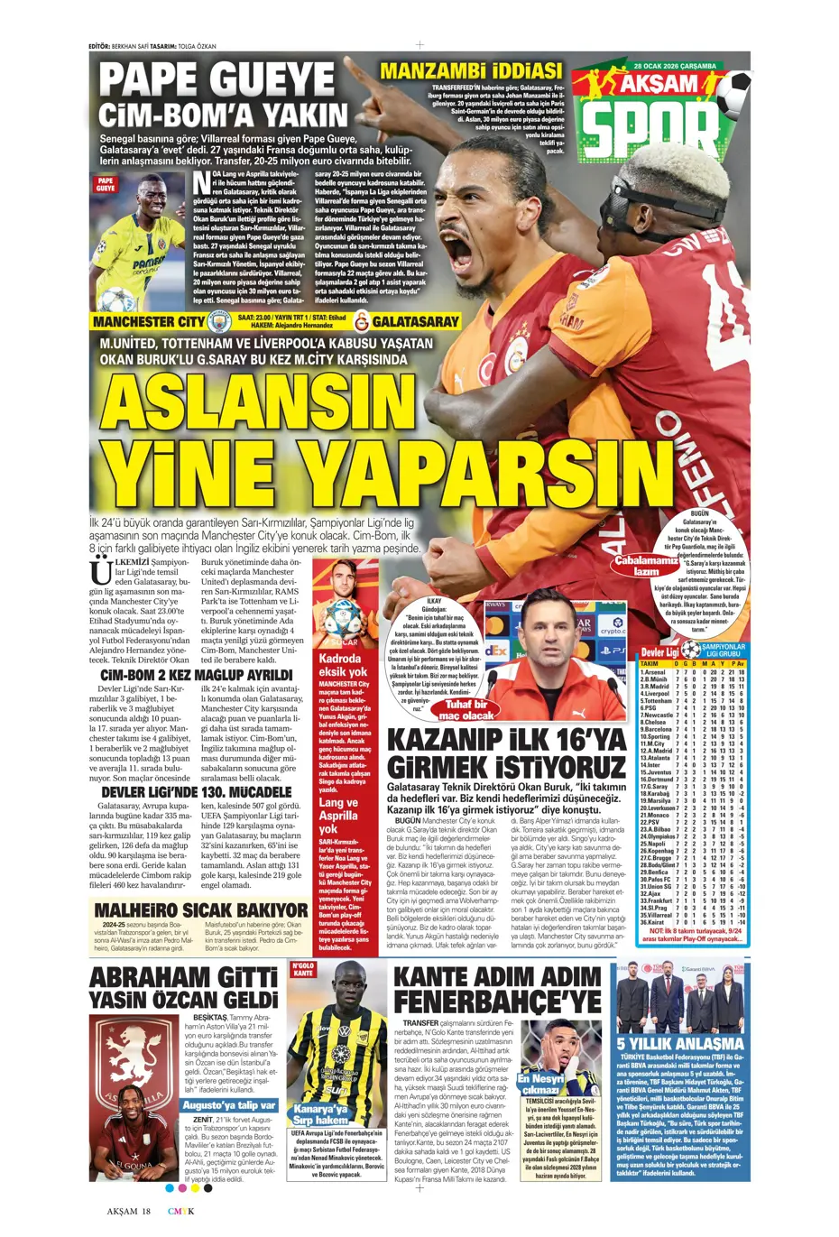 "Jose Mourinho Fenerbahçe'den bomba transfer yapıyor" | Sporun manşetleri - 18