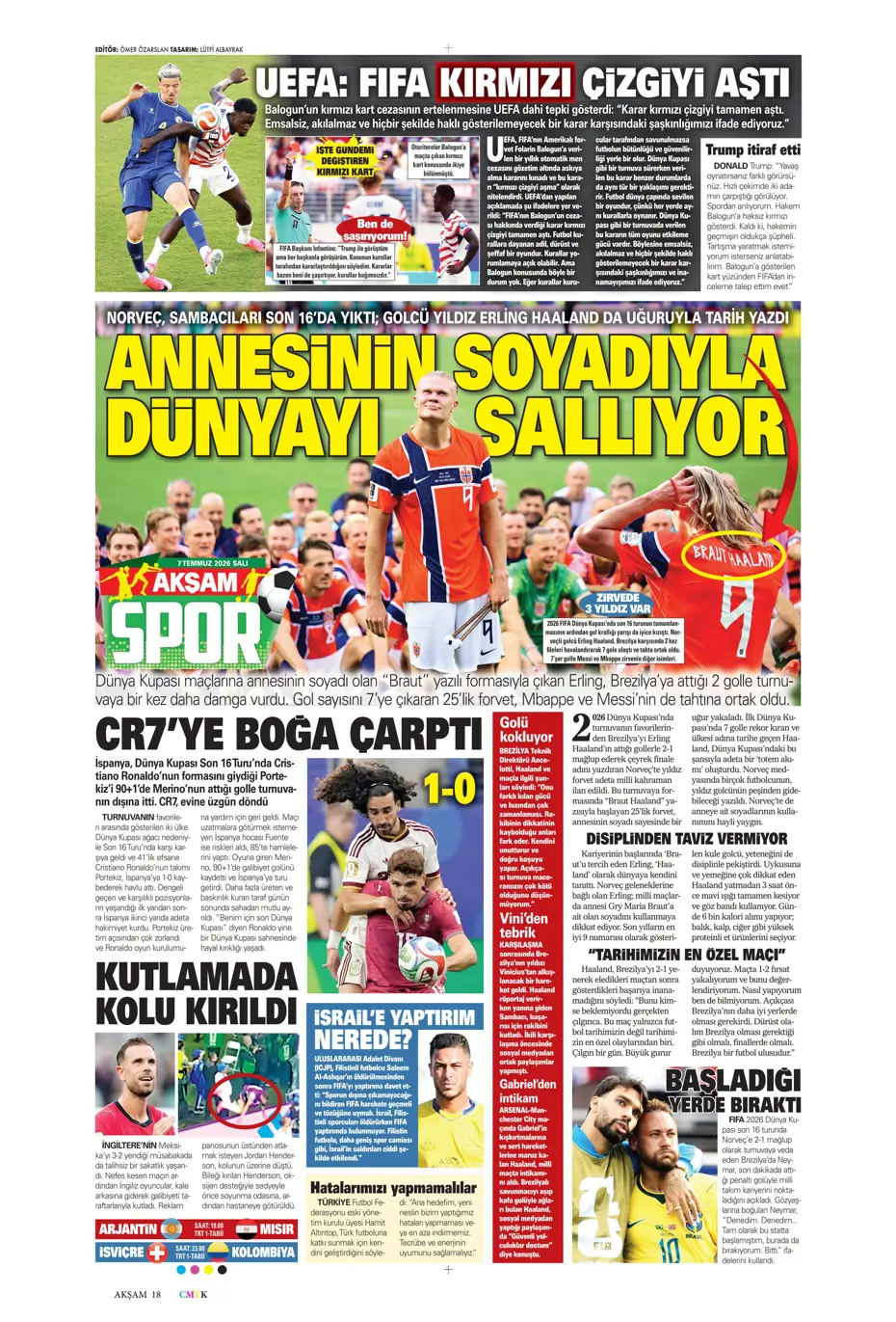 "Ve Greenwood, Fenerbahçe'de" | Sporun manşetleri - 19
