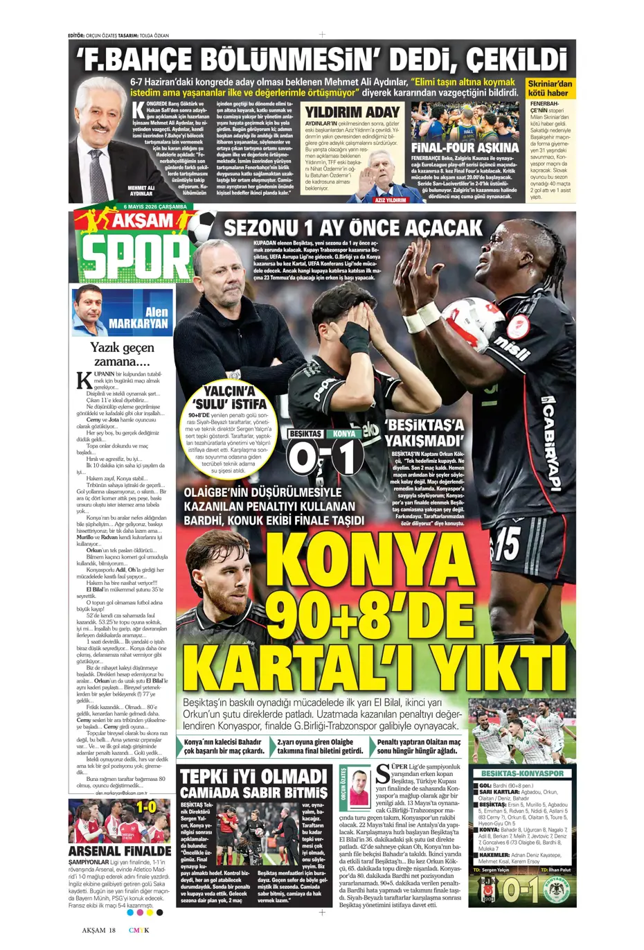 Sadettin Saran giderayak 3 yıldızı Fenerbahçe'ye kazandırıyor | Sporun manşetleri - 29 Sadettin Saran giderayak 3 yıldızı Fenerbahçe'ye kazandırıyor | Sporun manşetleri - 29