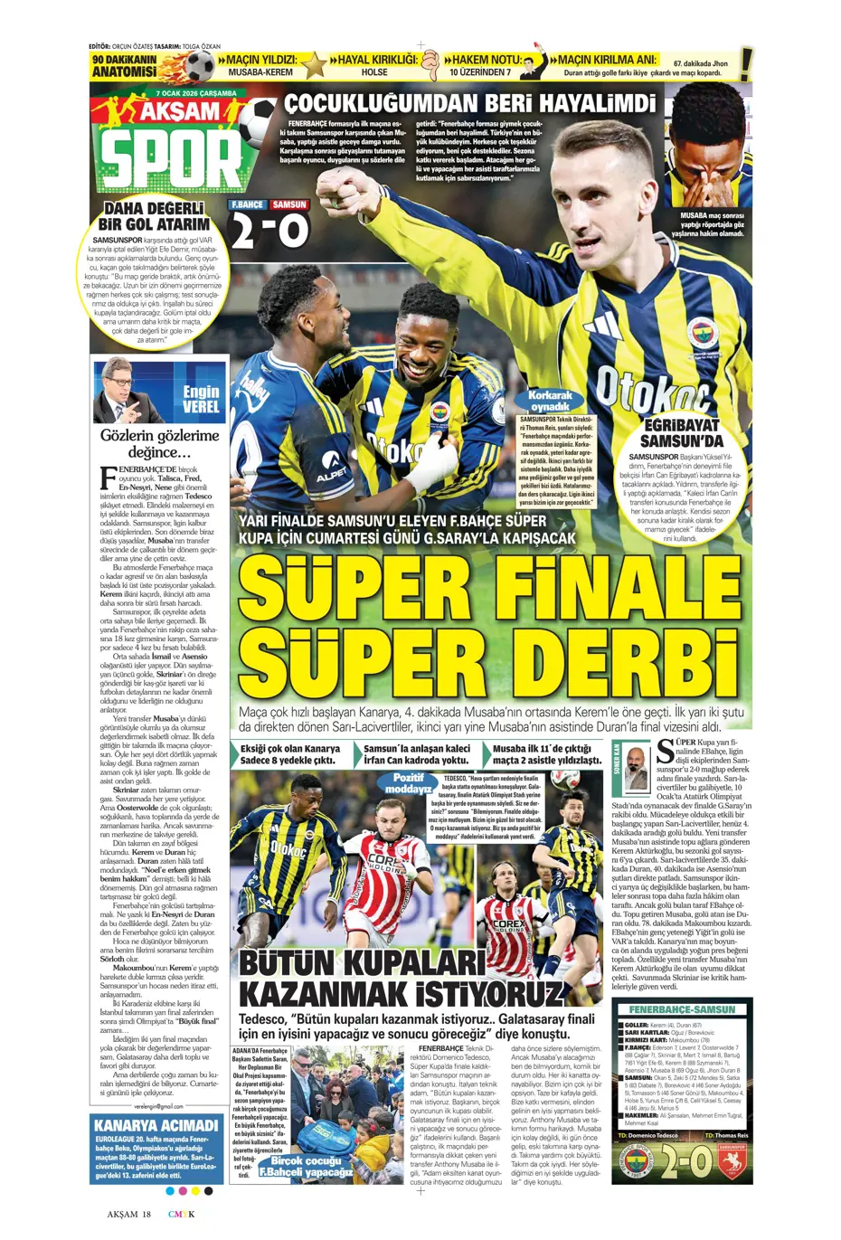 "İrfan Can Kahveci bugün resmi imzayı atacak" | Sporun manşetleri - 26