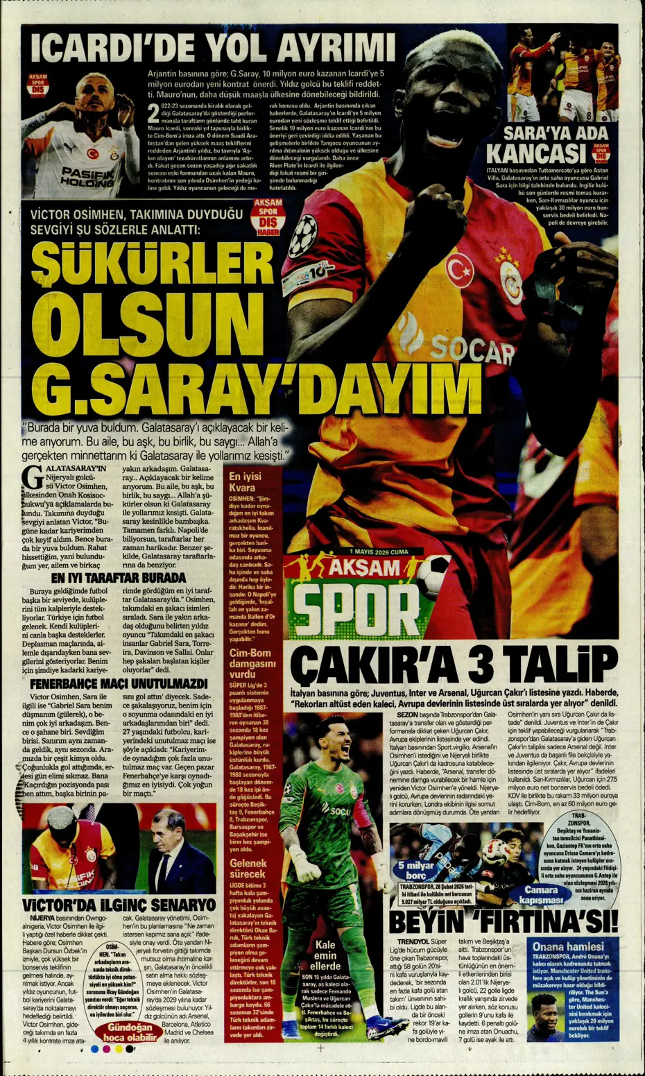 Fenerbahçe'den Salah bombası: Görüşme yapıldı | Sporun manşetleri - 13 Fenerbahçe'den Salah bombası: Görüşme yapıldı | Sporun manşetleri - 13
