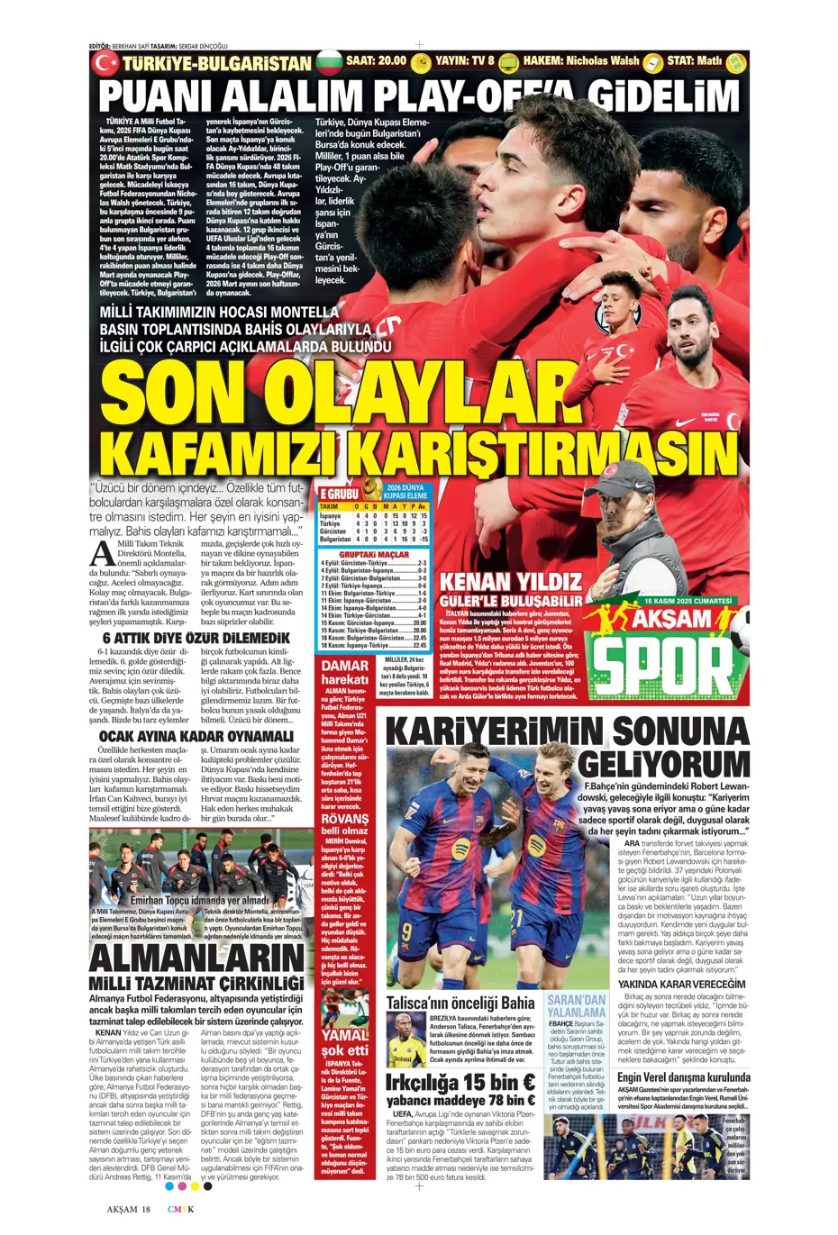 "İşte Fener'in Lewandowski için planı" | Sporun manşetleri - 40