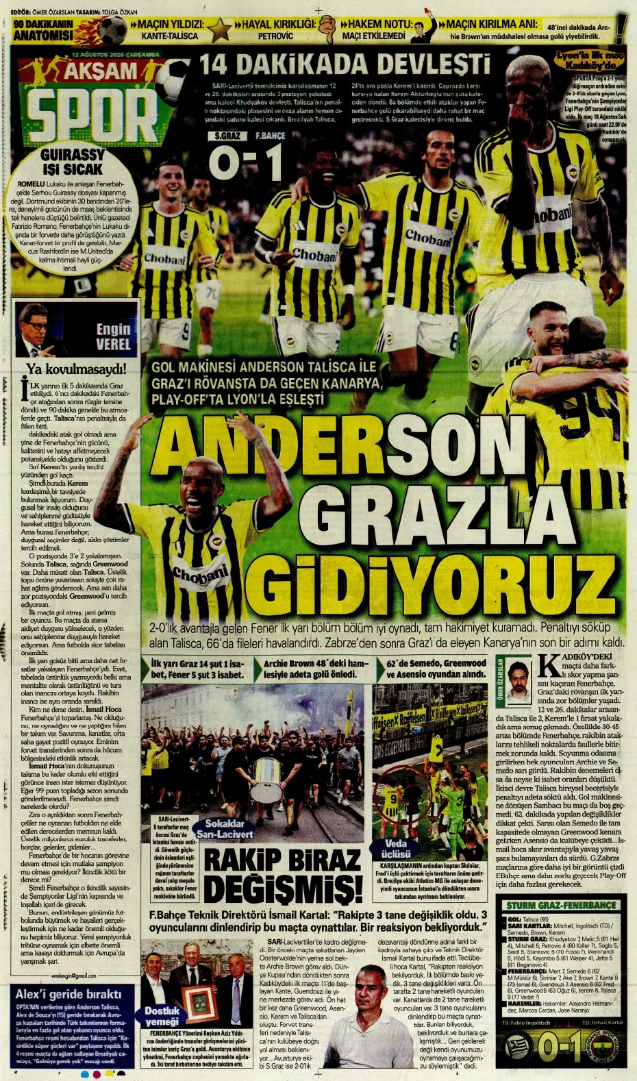 Fred'in hemen ardından bir veda daha geliyor! Yerine gelecek isim çoktan belli | Sporun manşetleri - 4 Fred'in hemen ardından bir veda daha geliyor! Yerine gelecek isim çoktan belli | Sporun manşetleri - 4