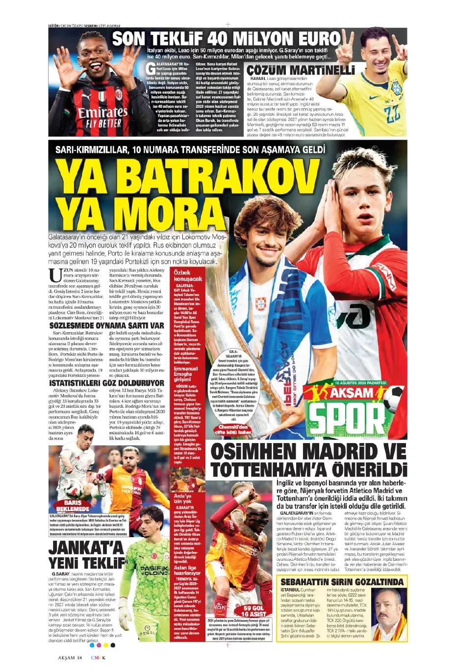 Fenerbahçe'den Mimovic takasıyla flaş transfer | Sporun manşetleri - 19