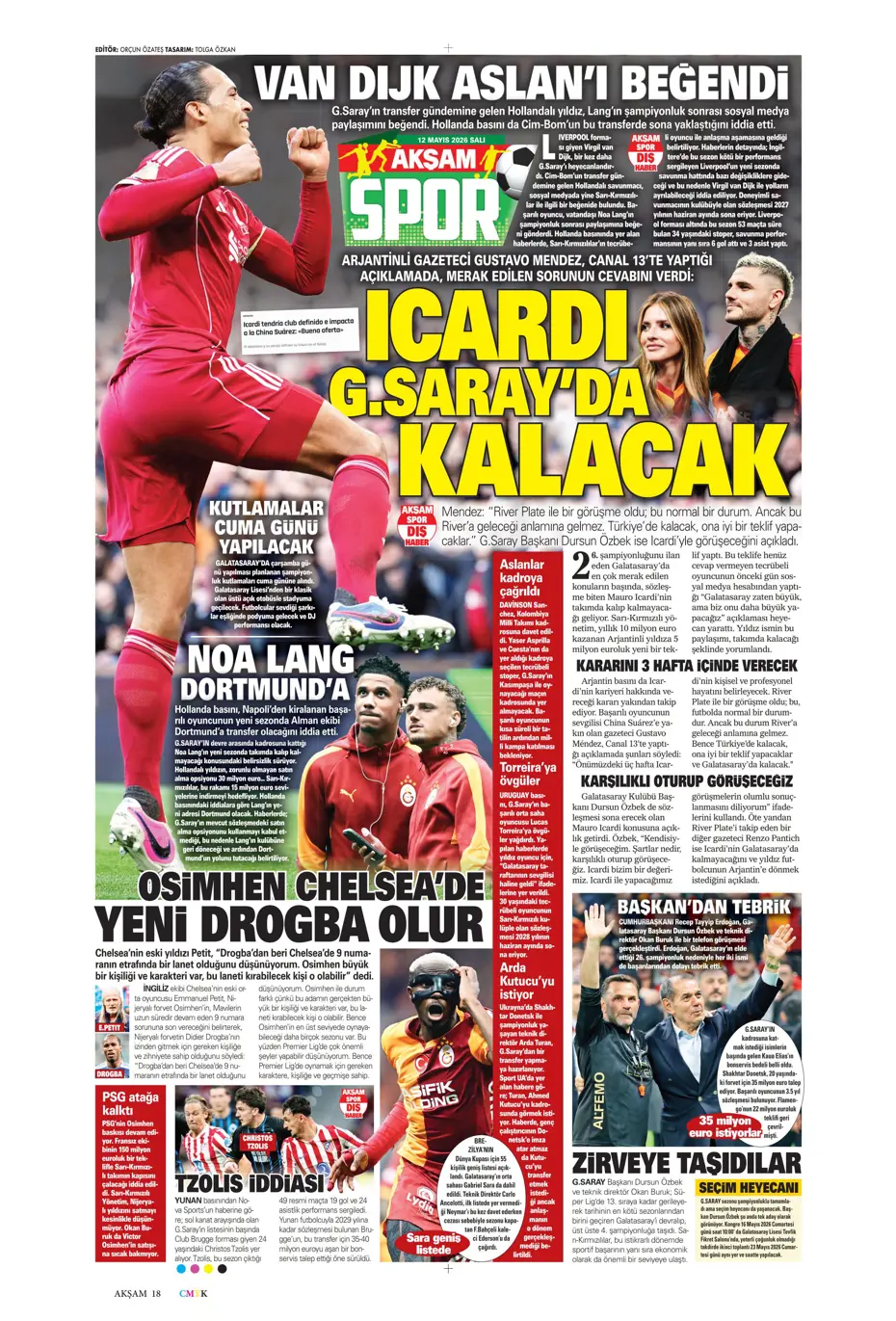 BOMBA! Okan Buruk'tan Jhon Duran kararı | Sporun manşetleri - 30
