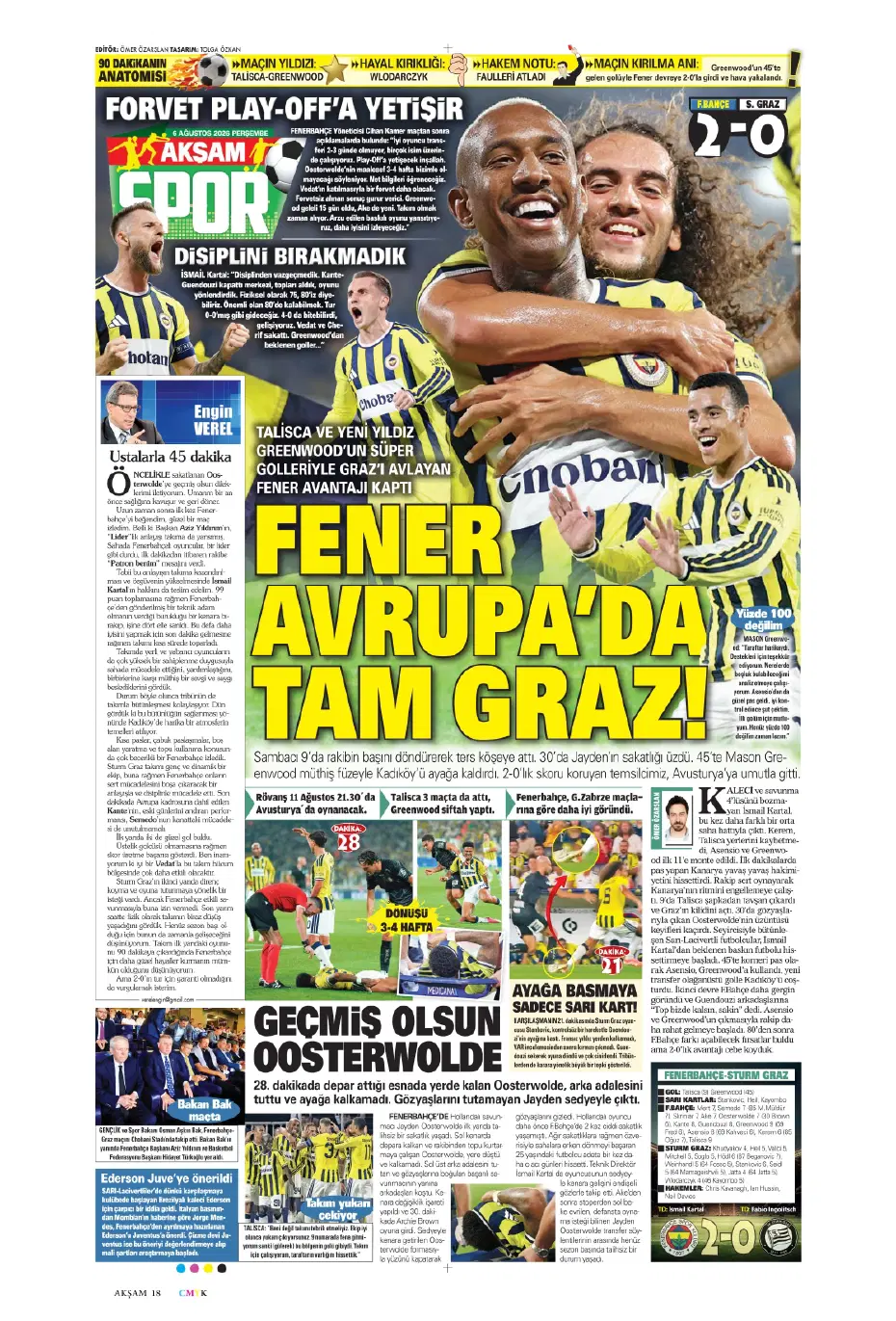 Tüm dünya Salah ve Trabzonspor'u konuşuyor | Sporun manşetleri - 18 Tüm dünya Salah ve Trabzonspor'u konuşuyor | Sporun manşetleri - 18