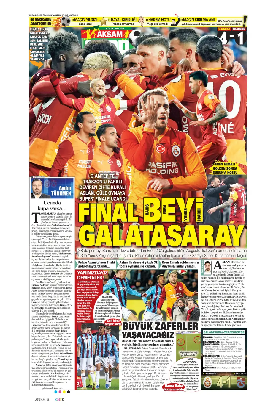 "Lookman Afrika Kupası'ndan direkt İstanbul'a" | Sporun manşetleri - 36 "Lookman Afrika Kupası'ndan direkt İstanbul'a" | Sporun manşetleri - 36