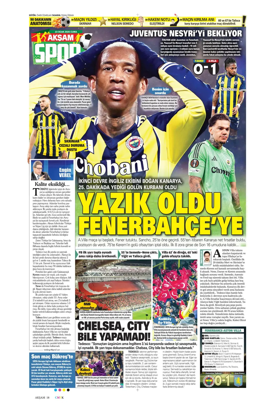 "Fenerbahçe'de En-Nesyri'nin yerine gelecek golcü belli" | Sporun manşetleri - 35 "Fenerbahçe'de En-Nesyri'nin yerine gelecek golcü belli" | Sporun manşetleri - 35